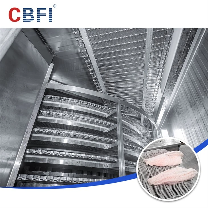 CBFI Double Spiral IQF -jäähdytysjärjestelmä